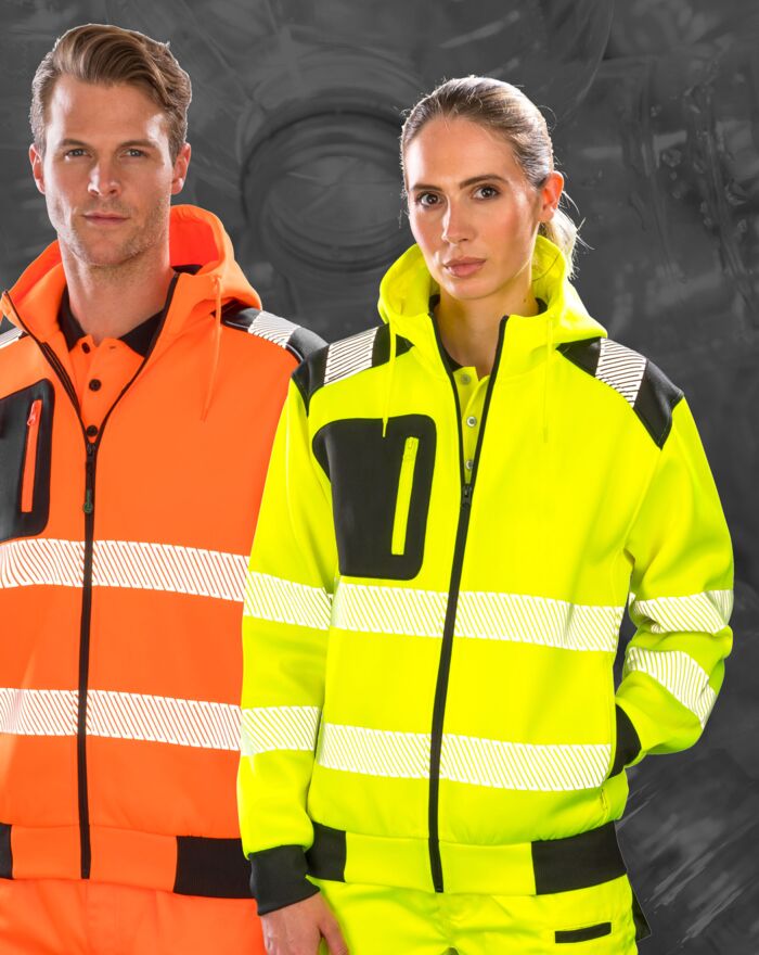 Recycled Zipped Safety Hoody Thumbnail