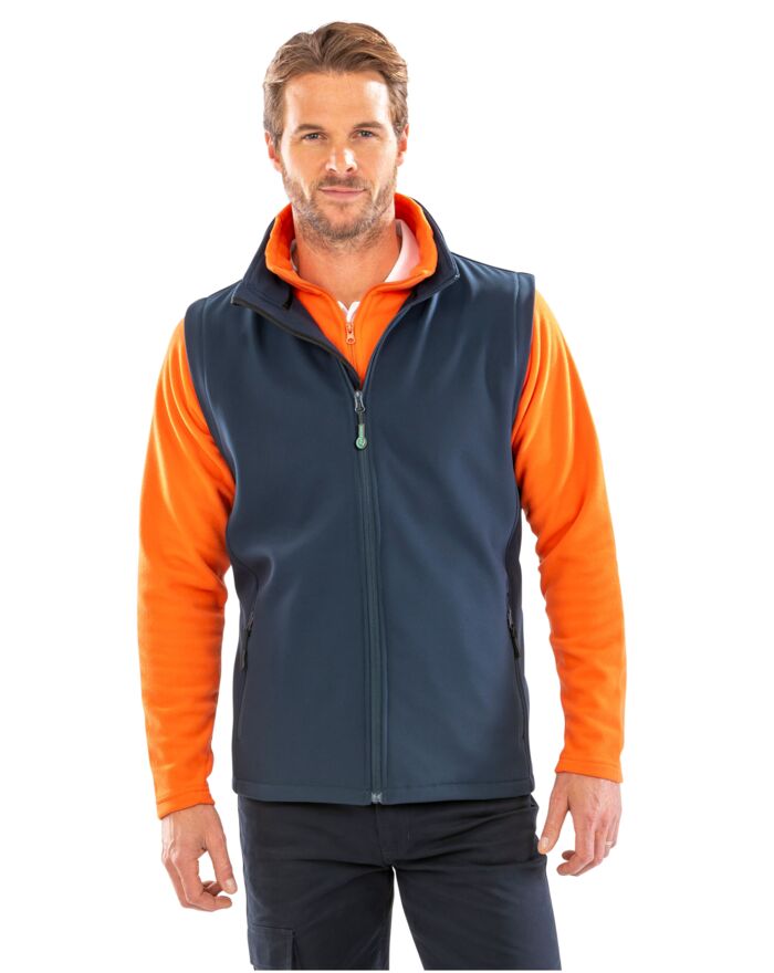 Men's Printable Softshell Bodywarmer with Recycled Fleece Inner Thumbnail
