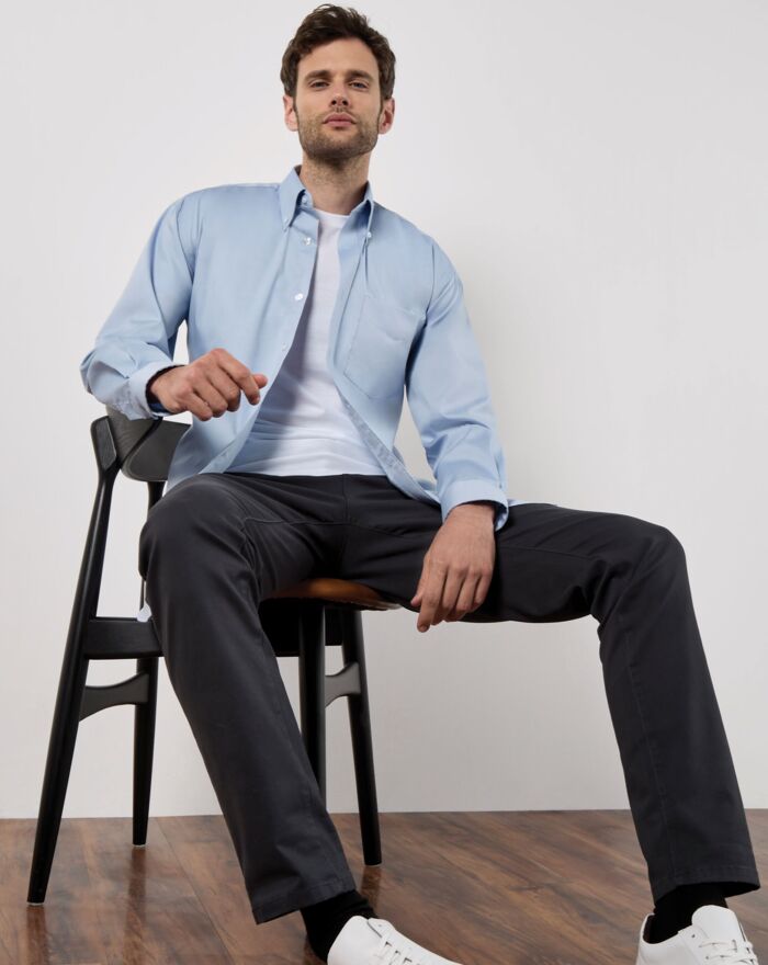Classic Fit Long Sleeve Premium Oxford Shirt Thumbnail
