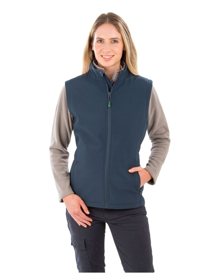 Ladies' Recycled 2-Layer Printable Softshell Bodywarmer Thumbnail
