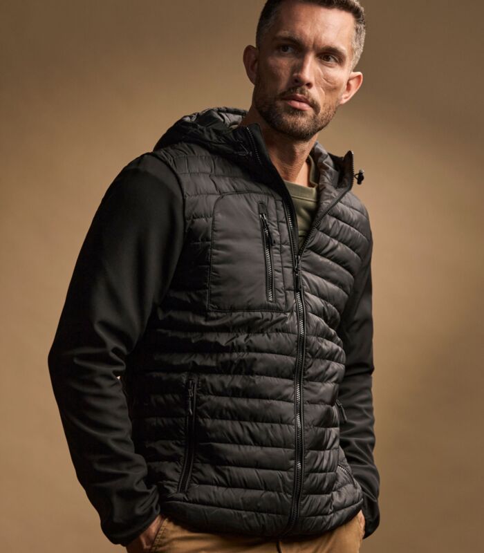 Men's Hooded Crossover Jacket Thumbnail