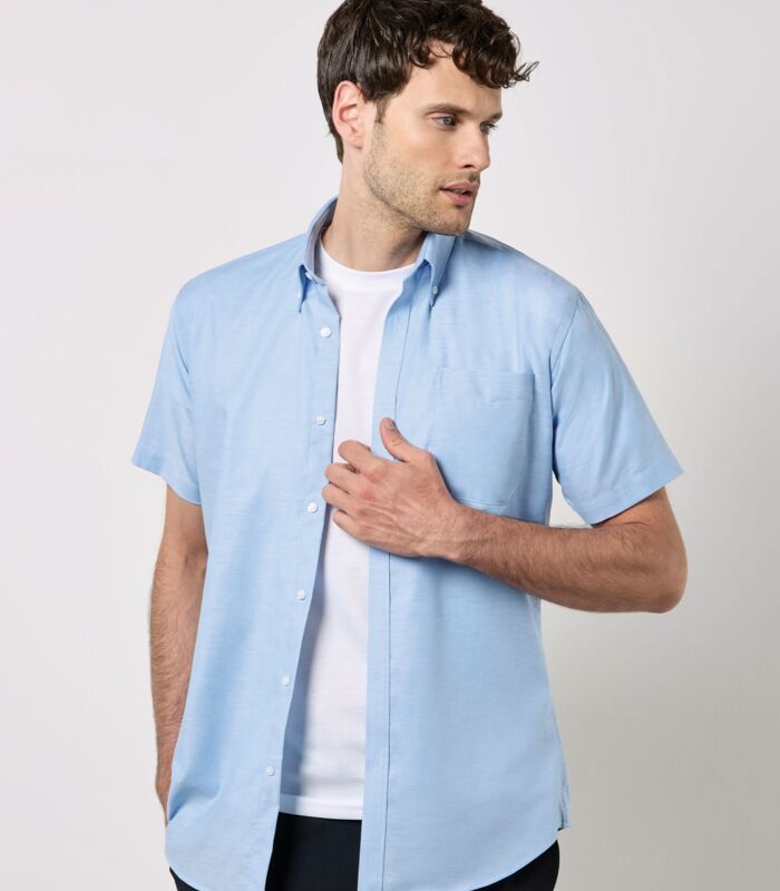 Slim Fit Short Sleeve Workwear Oxford Shirt Thumbnail