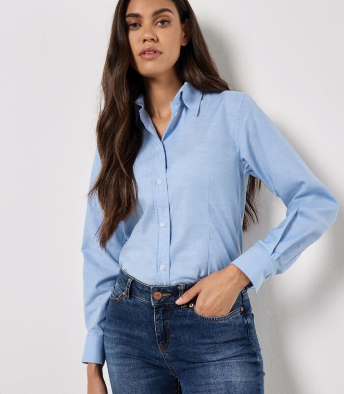 Tailored Fit Long Sleeve Workwear Oxford Shirt Thumbnail