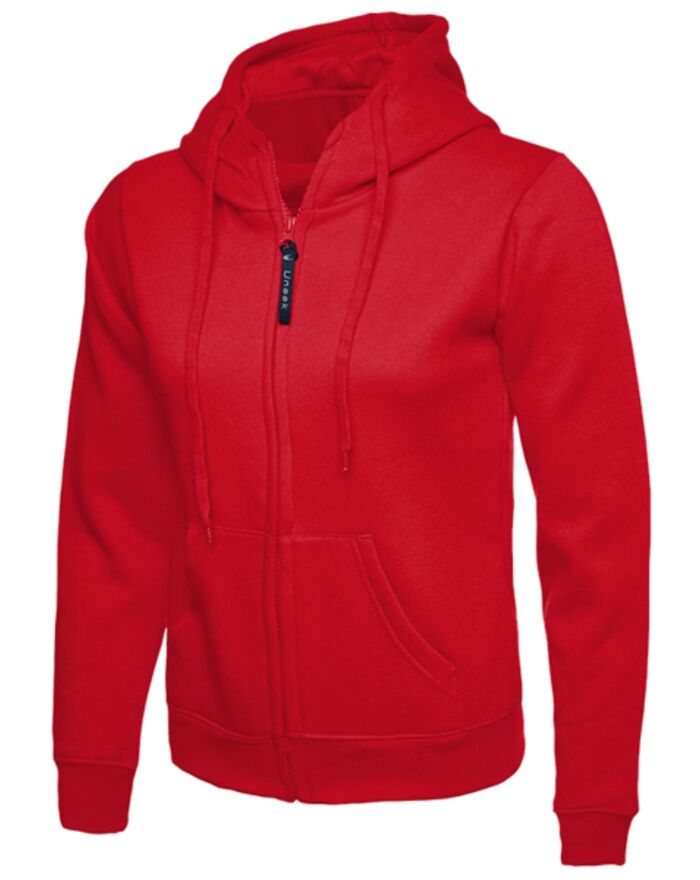 Ladies Classic Full Zip Hooded Sweatshirt Thumbnail