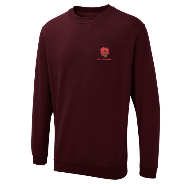 The UX Sweatshirt Maroon Thumbnail